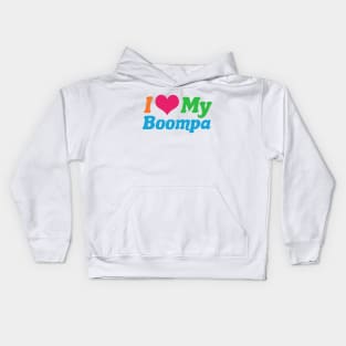 I Love My Boompa Kids Hoodie